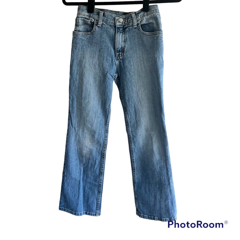 Boy's Wrangler straight medium wash jeans Size 12 Regular